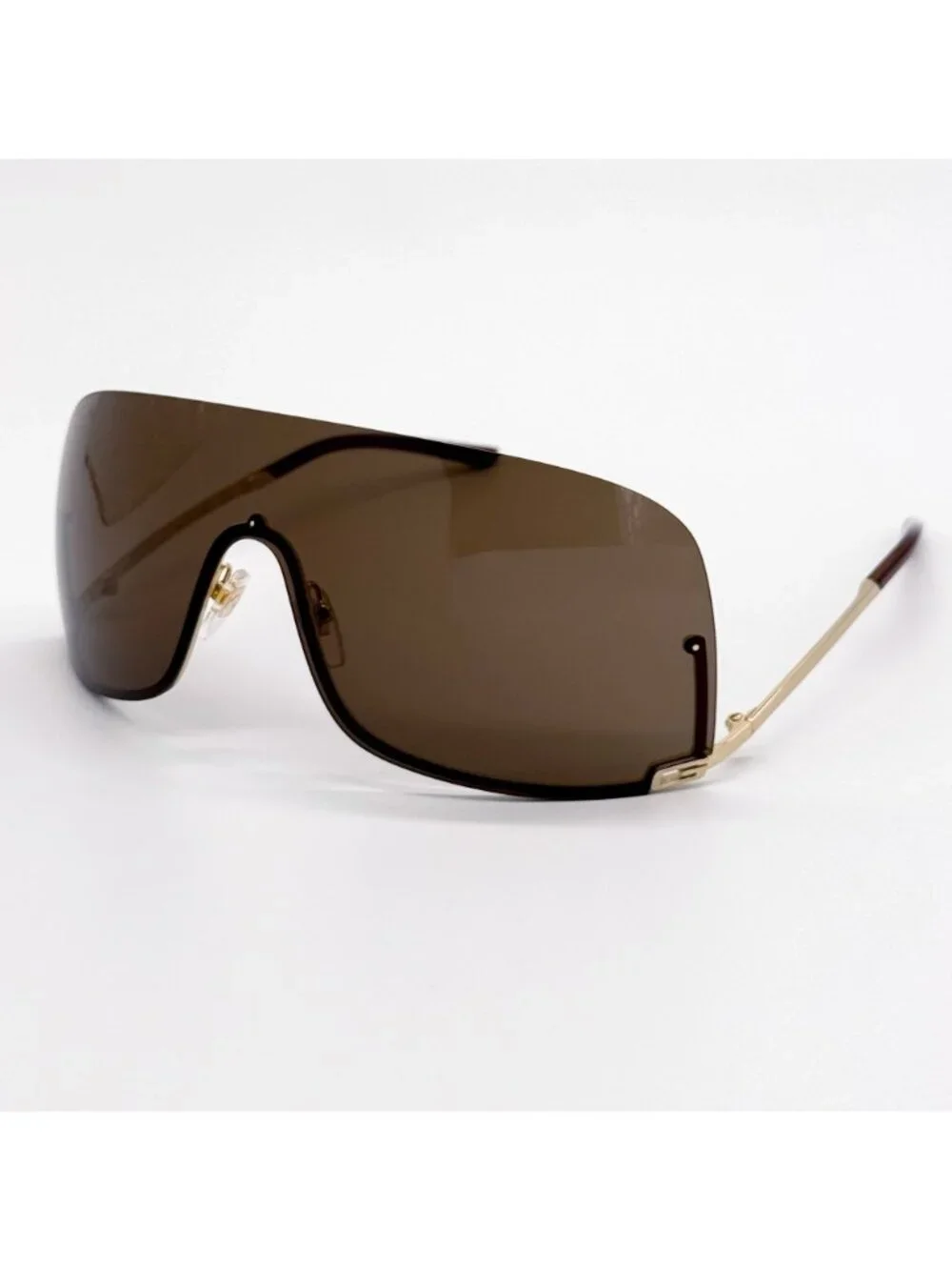 NEW GUCCI SUNGLASSES GG1560S 002 GOLD SHIELD UNISEX GUCCI EYEWEAR